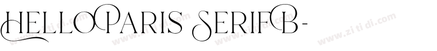 Hello Paris Serif B字体转换 Hello Paris Serif B字体转换